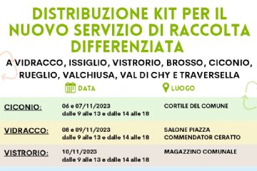 DISTRIBUZIONE NUOVO KIT RACCOLTA DIFFERENZIATA