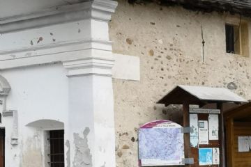 Mappa Sentieri posizionata vicino alla Chiesetta 